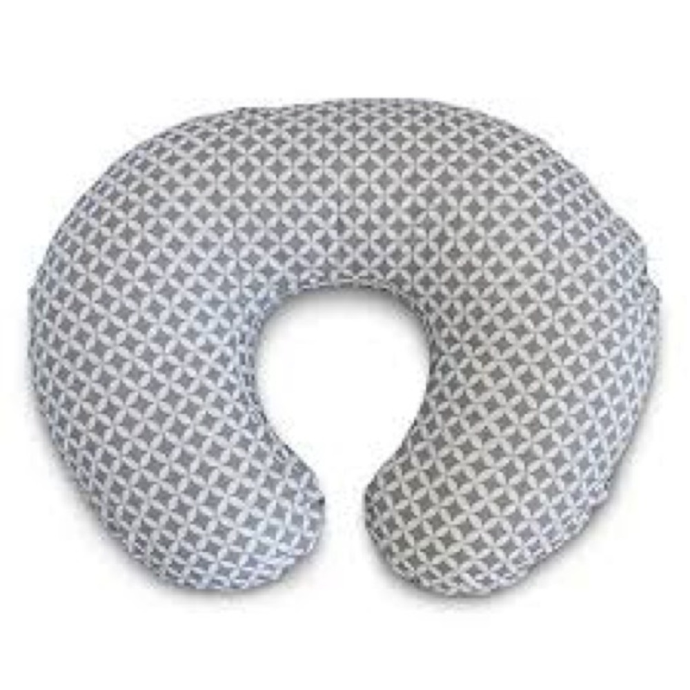 Boppy Nursing Pillow with Gray and White Circles